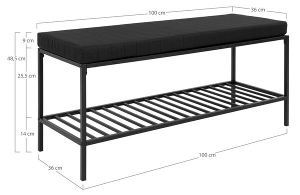 Panchina nera Vita - House Nordic