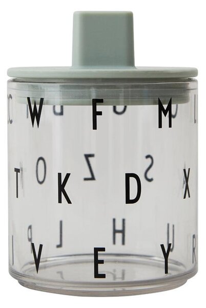 Coperchio verde per tazza per bambini, ø 7 cm - Design Letters