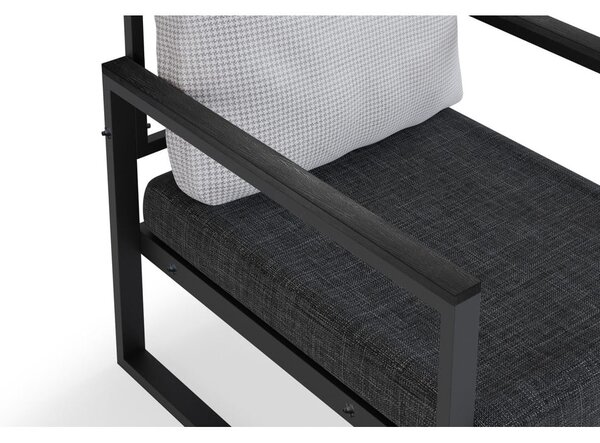Set da giardino grigio per 4 persone - Floriane Garden