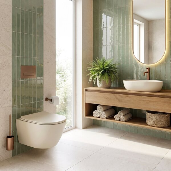 Lavabo da appoggio Rea Focus Creme
