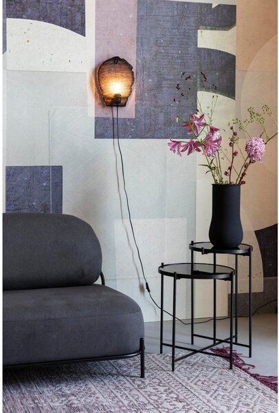 Lampada da parete nera Lena - White Label