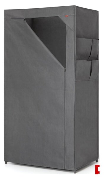Armadio in tessuto grigio 79x155 cm - Rayen