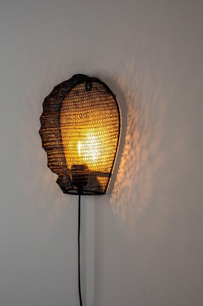 Lampada da parete nera Lena - White Label