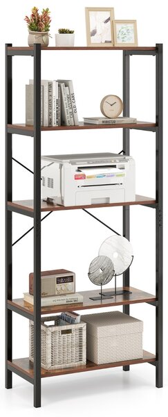 Costway Scaffale multifunzionale per stoccaggio struttura in metallo, Mensola da cucina con 5 ripiani stile industriale