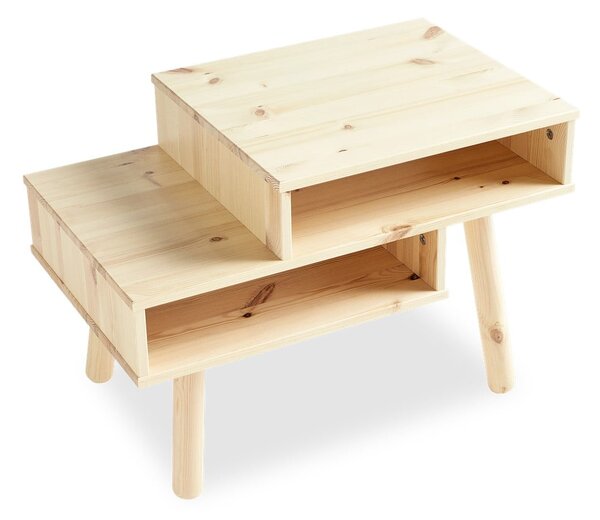 Tavolino in legno di pino in colore naturale Hako - Karup Design