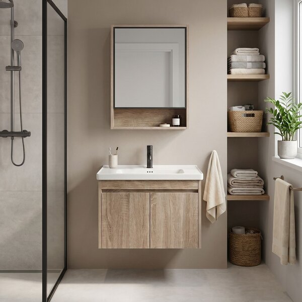 Set di mobili da bagno con lavabo Luno DB68-60 60CM
