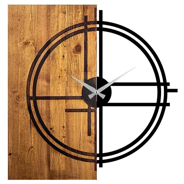 Orologio da parete 58x56 cm 1xAA legno/metallo