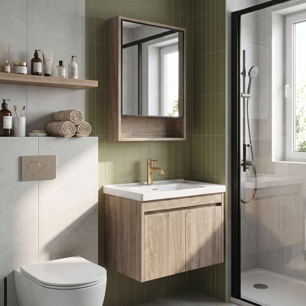 Set di mobili da bagno con lavabo Luno DB68-60 60CM