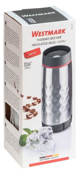 Tazza termica grigio chiaro 400 ml Viva - Westmark
