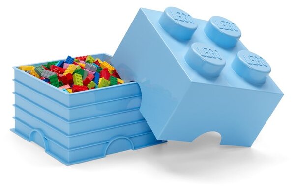 Scatola portaoggetti azzurra quadrata - LEGO®
