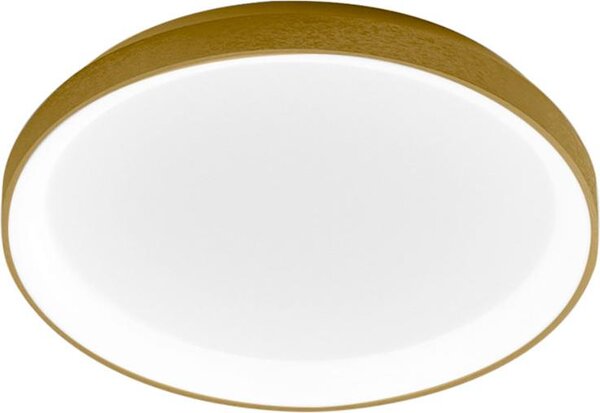 Lampada a soffitto Krizia P/M 38W 3200lm 3000K in alluminio oro spazzolato - Plafoniera LED a luce diretta dimmerabile - Gea Luce