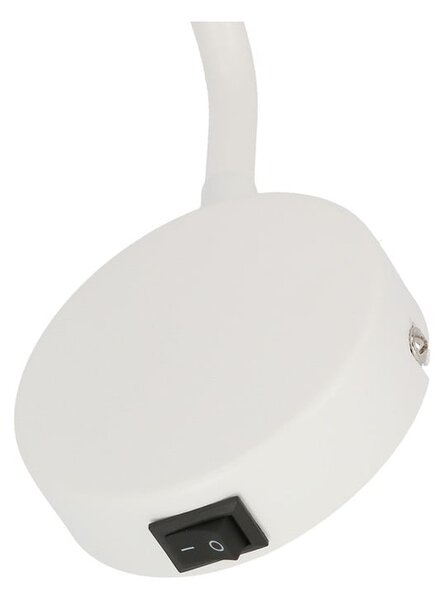 Lampada da parete in metallo bianco Tina - Candellux Lighting