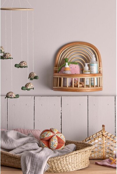Mensola per bambini di colore naturale in rattan 30 cm Preet – Bloomingville Mini
