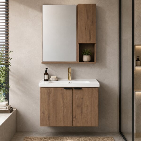 Set mobili da bagno con lavabo Nova DB06-60 60cm