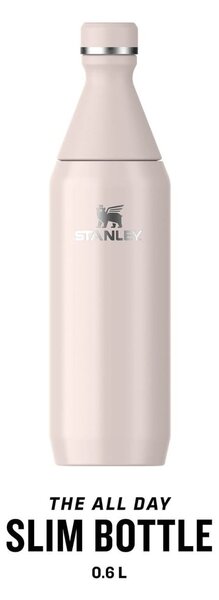Bottiglia termica rosa chiaro in acciaio inox 600 ml All Day Slim Bottle Rose Quartz – Stanley