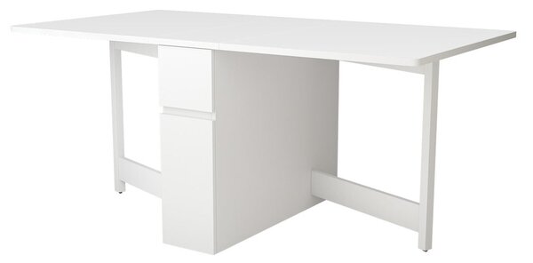 Tavolo multifunzionale pieghevole bianco Kungla - Woodman