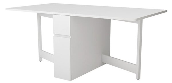 Tavolo multifunzionale pieghevole bianco Kungla - Woodman