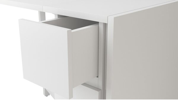 Tavolo multifunzionale pieghevole bianco Kungla - Woodman