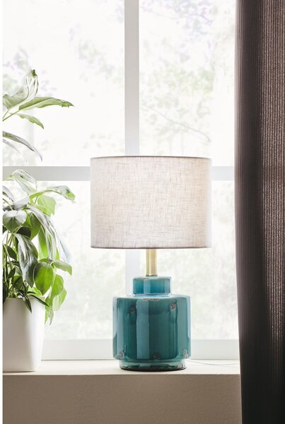 Lampada da tavolo blu e bianca Cous - Markslöjd