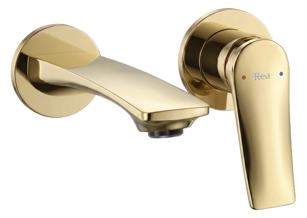 Miscelatore lavabo da incasso REA VISION Gold + BOX