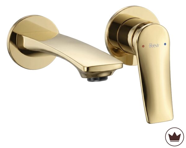 Miscelatore lavabo da incasso REA VISION Gold + BOX
