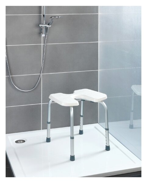 Sgabello da doccia Sgabello igienico bianco, 53 x 46 cm Secura - Wenko