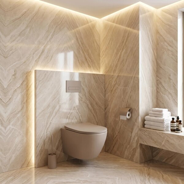 Vaso WC sospeso REA Focus Tornado Taupe