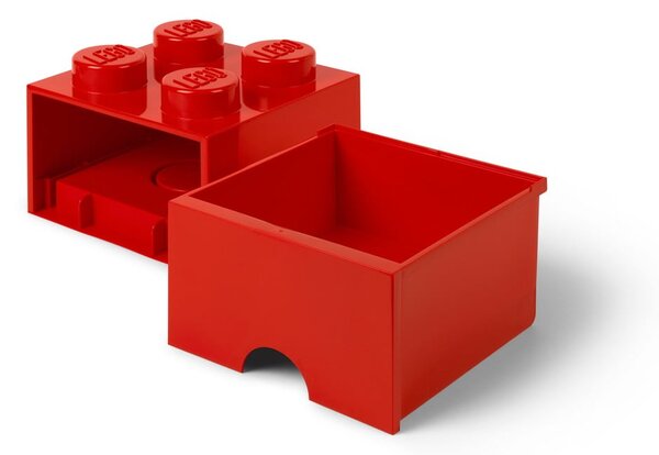Scatola portaoggetti rossa con cassetto - LEGO®