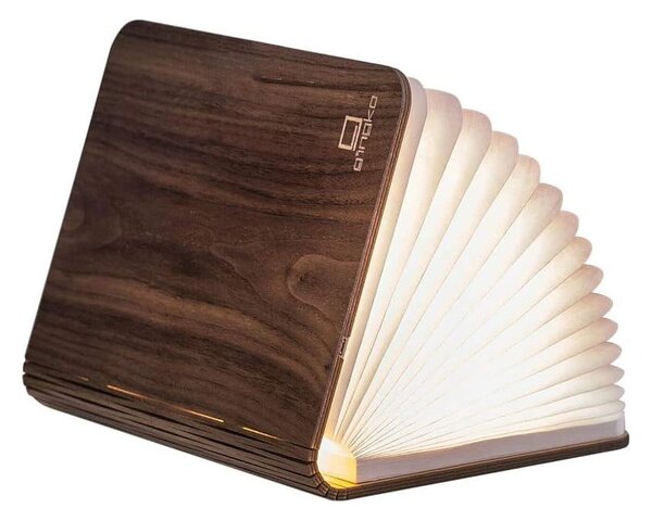 Decorazione luminosa marrone con ricarica USB Booklight – Gingko