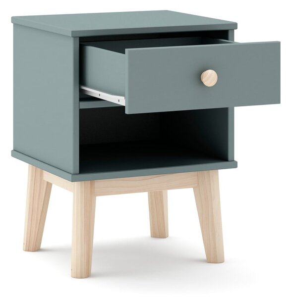 Comodino per bambini verde polveroso Esteban – Marckeric