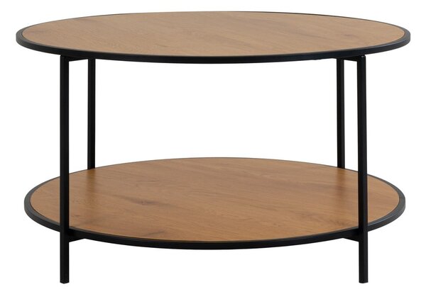 Tavolino rotondo con piano in rovere naturale ø 80 cm Vita - House Nordic