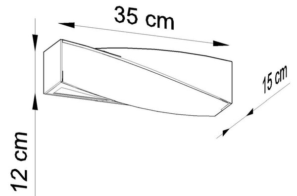 Lampada da parete in ceramica Mini Taurus - Sollux