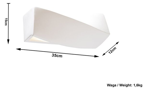 Lampada da parete in ceramica Mini Taurus - Sollux