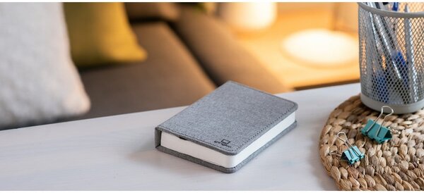 Decorazione luminosa grigia con ricarica USB Booklight – Gingko