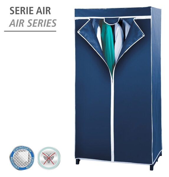 Armadio in tessuto blu 75x150 cm Air - Wenko