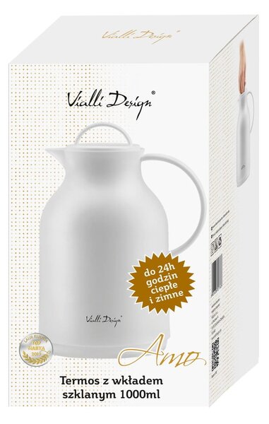 Thermos bianco, 1 l - Vialli Design