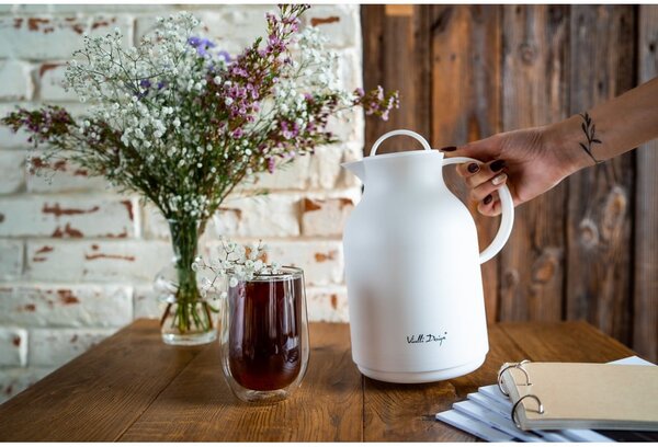 Thermos bianco, 1 l - Vialli Design