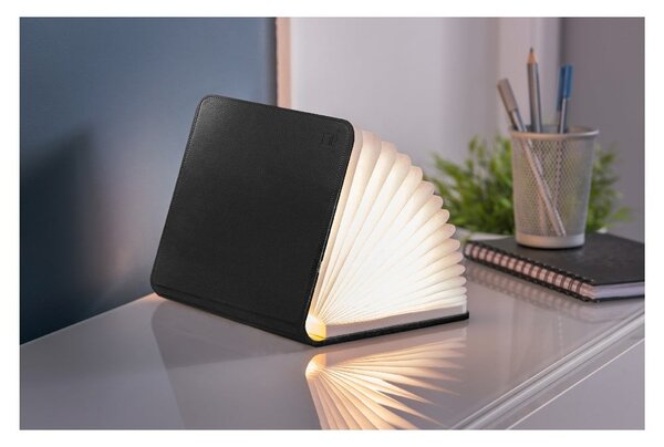 Decorazione luminosa nera con ricarica USB Booklight – Gingko