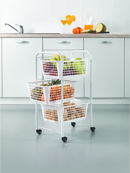 Supporto con cestini, altezza 68 cm San Diego - Metaltex