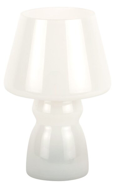 Lampada da tavolo a LED bianca con paralume in vetro (altezza 25,5 cm) Classic - Leitmotiv