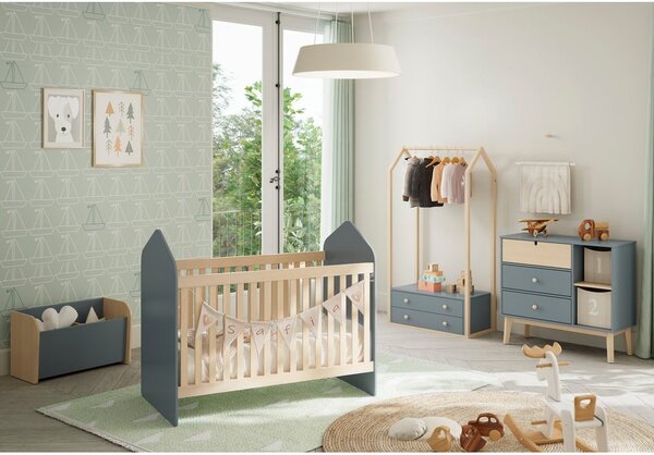 Libreria per bambini verde polveroso 70x42x35 cm Esteban – Marckeric