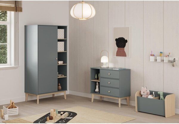 Libreria per bambini verde polveroso 70x42x35 cm Esteban – Marckeric