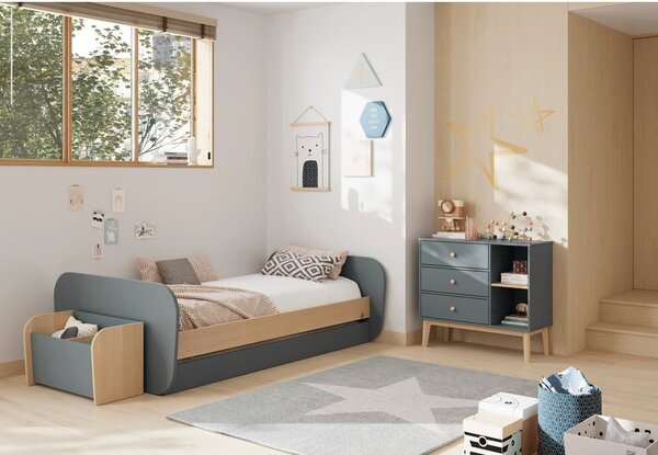 Libreria per bambini verde polveroso 70x42x35 cm Esteban – Marckeric