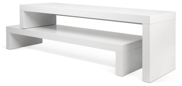 Tavolo TV Bianco Variabile Noce Cliff - TemaHome