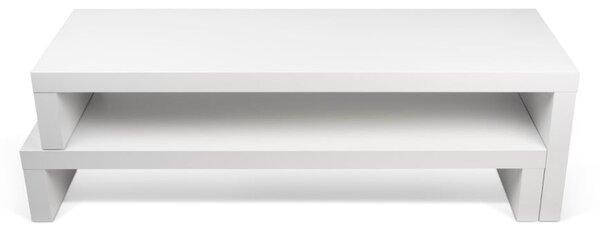 Tavolo TV Bianco Variabile Noce Cliff - TemaHome