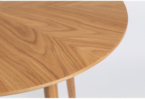 Tavolo da pranzo rotondo con piano in rovere ø 100 cm Fabio - White Label