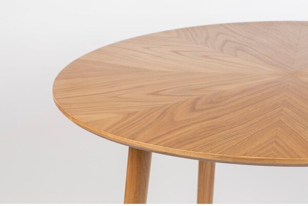 Tavolo da pranzo rotondo con piano in rovere ø 100 cm Fabio - White Label