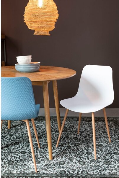 Tavolo da pranzo rotondo con piano in rovere ø 100 cm Fabio - White Label
