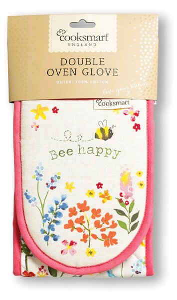 Guanto da cucina in cotone doppio Be Happy Bee Happy - Cooksmart ®