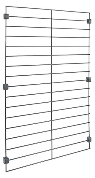 Staffa in metallo nero per scaffalatura modulare Mural - Metaltex